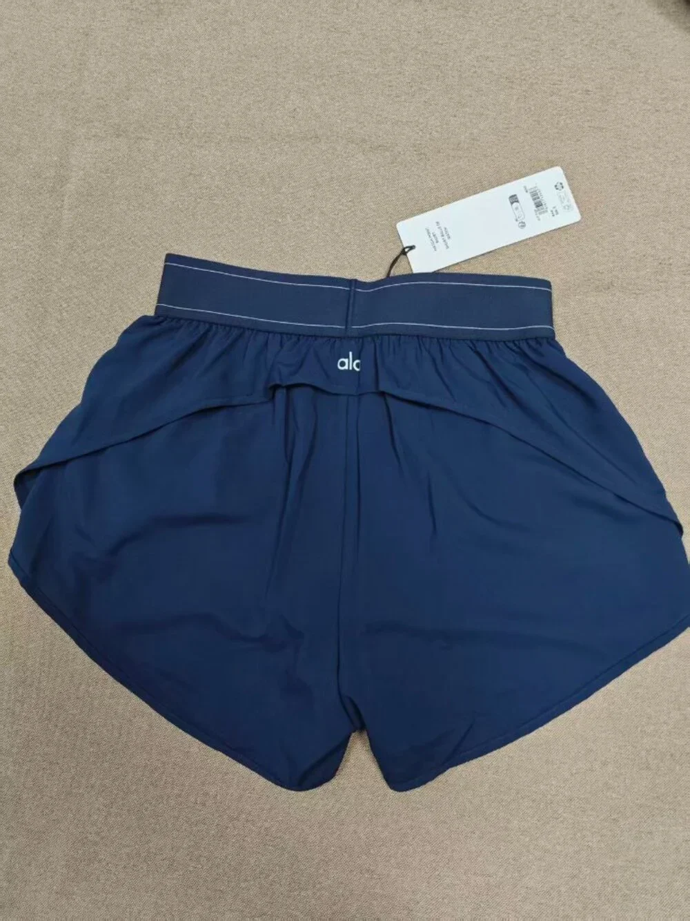 Brand New ALO Yoga 🤗 Navy Blue Match Point Shorts 🧘 Chic Athleisure